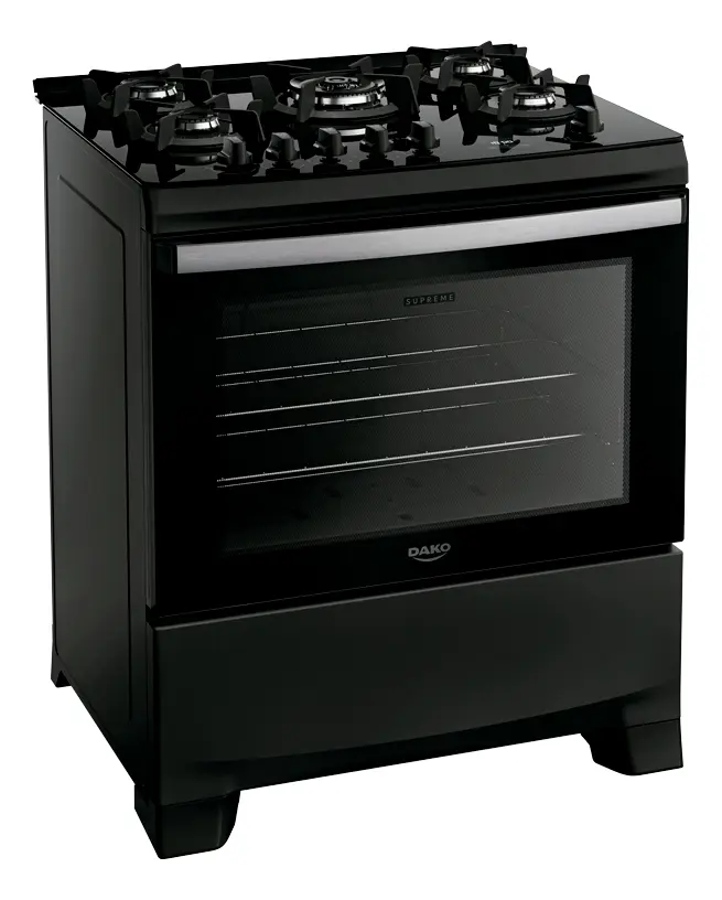 Fogão 5 Bocas Dako Supreme Black Glass — foto 6
